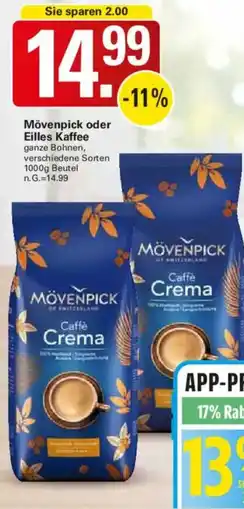 WEZ Mövenpick oder Eilles Kaffee Angebot