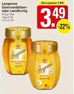 WEZ Langnese Sommerblüten oder Landhonig Angebot