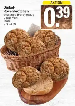 WEZ Dinkel Rosenbrötchen Angebot