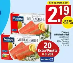 WEZ Femeg Wildlachsfilet Angebot