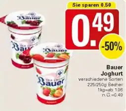 WEZ Bauer Joghurt Angebot