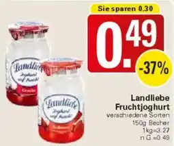 WEZ Landliebe Fruchtjoghurt Angebot