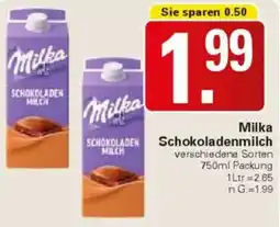 WEZ Milka Schokoladenmilch Angebot