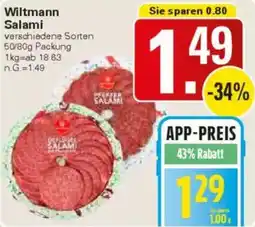 WEZ Wiltmann Salami Angebot