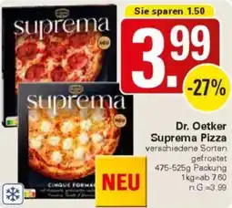 WEZ Dr. Oetker Suprema Pizza Angebot