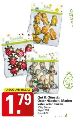 WEZ Gut & Günstig Oster-Häschen, Marienkäfer oder Küken Angebot
