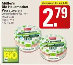 WEZ Müller's Bio Hausmacher Wurstwaren Angebot