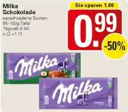 WEZ Milka Schokolade Angebot