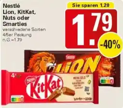 WEZ Nestlé Lion, KitKat, Nuts oder Smarties Angebot