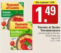 WEZ Tomato al Gusto Tomatensauce Angebot