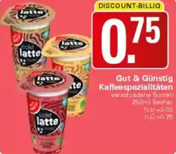 WEZ Gut & Günstig Kaffeespezialitäten Angebot
