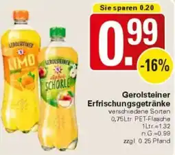 WEZ Gerolsteiner Erfrischungsgetränke Angebot