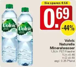 WEZ Volvic Naturelle Mineralwasser Angebot
