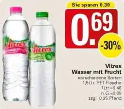 WEZ Vitrex Wasser mit Frucht Angebot