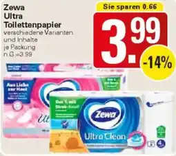 WEZ Zewa Ultra Toilettenpapier Angebot