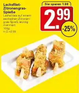 WEZ Lachsfilet Zitronengras Spieße Angebot