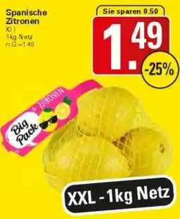 WEZ Spanische Zitronen Angebot