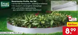 Netto Marken-Discount Livings GARDEN Rasenkanten Profile, 4er Set Angebot