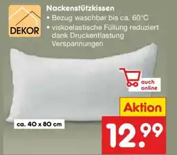 Netto Marken-Discount DEKOR Nackenstützkissen Angebot