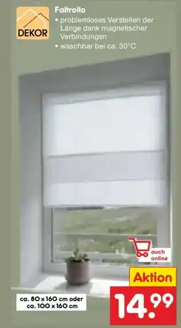 Netto Marken-Discount DEKOR Faltrollo Angebot