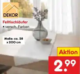 Netto Marken-Discount DEKOR Felltischläufer Angebot