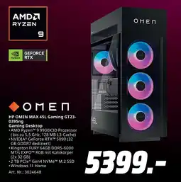 MediaMarkt HP OMEN MAX 45L Gaming GT23- 0395ng Gaming Desktop Angebot
