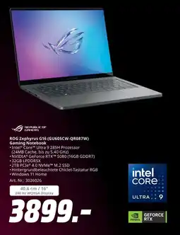 MediaMarkt ROG Zephyrus G16 (GU605CW-QR087W) Gaming Notebook Angebot