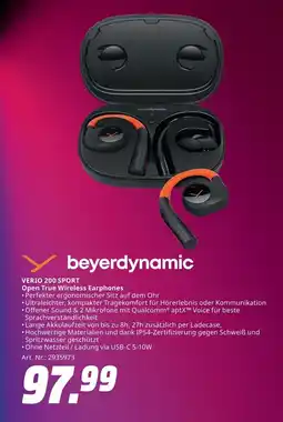 MediaMarkt beyerdynamic VERIO 200 SPORT Open True Wireless Earphones Angebot