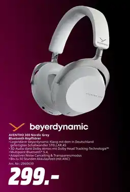 MediaMarkt beyerdynamic AVENTHO 300 Nordic Grey Bluetooth Kopfhörer Angebot