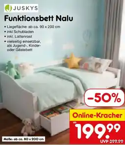 Netto Marken-Discount JJUSKYS Funktionsbett Nalu Angebot