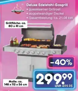 Netto Marken-Discount Deluxe Edelstahl Gasgrill Angebot