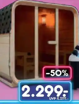 Netto Marken-Discount ARTSAUNA Cube Fasssauna Fjora Angebot