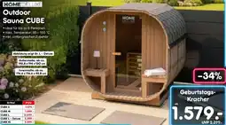 Netto Marken-Discount HOME DELUXE Outdoor Sauna CUBE Angebot