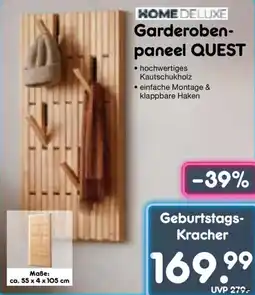 Netto Marken-Discount HOME DELUXE Garderobenpaneel QUEST Angebot