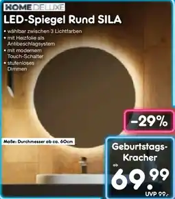 Netto Marken-Discount HOME DELUXE LED-Spiegel Rund SILA Angebot
