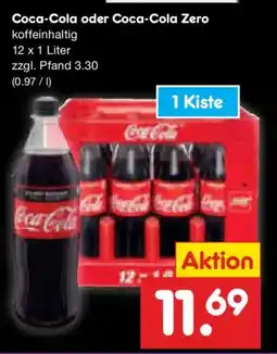 Netto Marken-Discount Coca-Cola oder Coca-Cola Zero Angebot