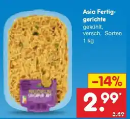 Netto Marken-Discount Asia Fertiggerichte Angebot