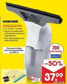 Netto Marken-Discount KÄRCHER Fenstersauger WV1 Angebot
