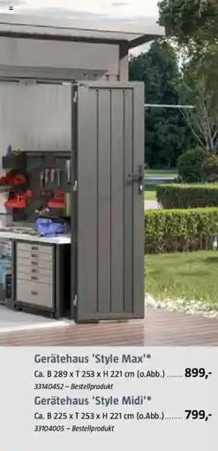 Bauhaus Gerätehaus 'Style Max Angebot