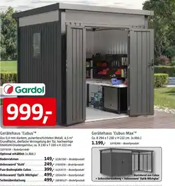 Bauhaus Gardol Gerätehaus 'Cubus' Angebot