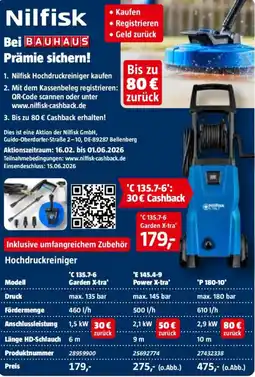 Bauhaus Nilfisk Hochdruckreiniger Angebot