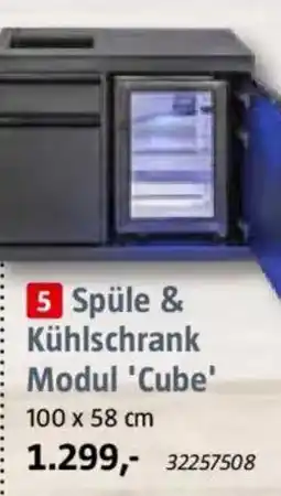 Bauhaus Kingstone Spüle & Kühlschrank Modul 'Cube' Angebot