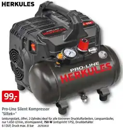 Bauhaus HERKULES Pro-Line Silent Kompressor 'Siltek+' Angebot