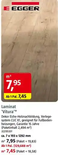 Bauhaus Laminat 'Vitura' Angebot