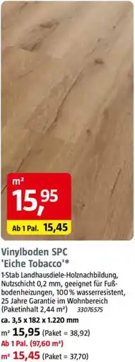 Bauhaus Vinylboden SPC 'Eiche Tobacco Angebot