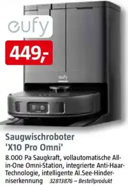 Bauhaus cufy Saugwischroboter 'X10 Pro Omni' Angebot