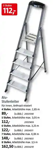 Bauhaus Alu- Stufenleiter 5 Stufen Angebot