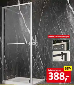 Bauhaus Camargue Eckdusche 'Palermo' Fronteinstieg Angebot