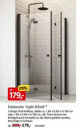 Bauhaus Eckdusche 'Light Bifold' Angebot