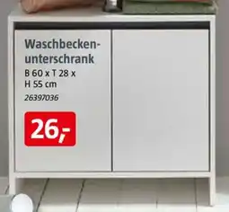 Bauhaus Waschbeckenunterschrank Angebot